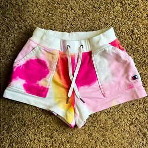 Tie dye Champion shorts , size: XS